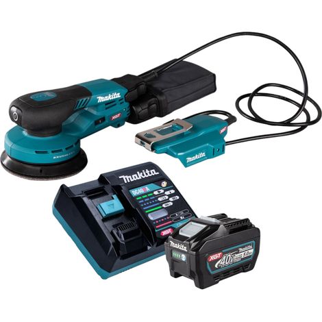 Makita BO 003 CGT101 Levigatrice rotorbitale a batteria 40 V max. 125 mm 3,0 mm di corsa Brushless + 1x batteria 5,0 Ah + caricabatterie (1/5)