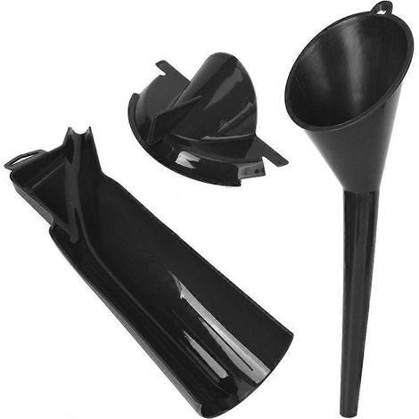 Motorrad-Ölfiltertrichter-Set, tropffrei, praktisches Zubehör (Schwarz)