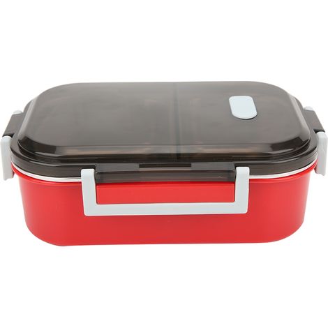 Tragbare Lunchbox aus Edelstahl 304 für Camping und Picknicks, 700 ml, rot (1/5)