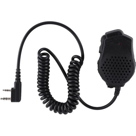 Microphone haut-parleur portatif haute sensibilité avec double bouton PTT pour talkie-walkie Baofeng série UV-82-AquaForge (1/5)