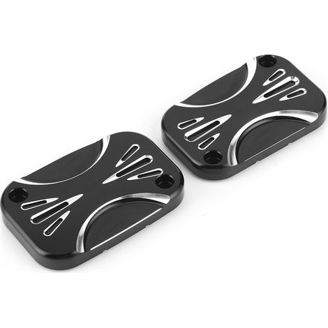 Cache de pompe de frein avant CNC en 2 pièces, accessoire moto, compatible avec FLH, FLHR, FLHRC et FLHTK (1/5)