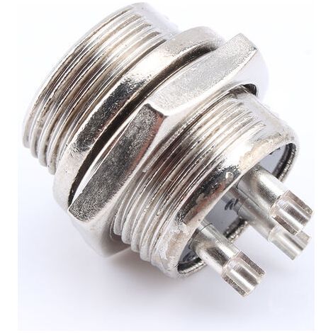 set di connettori di alimentazione elettrica per aviazione a 3 pin tipo a vite GX16, nuovi. (1/4)