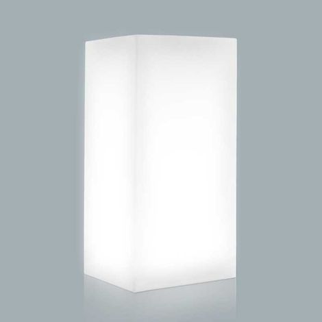 Youcube Top à lumière blanche en polymère Monacis - L40xP40xH80 cm