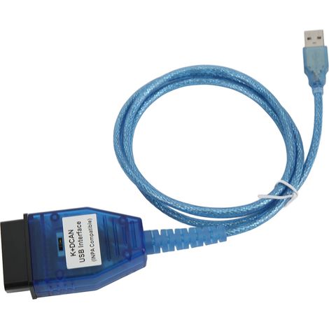 Câble OBD2 K DCAN FT232RL avec interrupteur, interface USB compatible E60 E61 E70 E81, connecteur 8 broches, protocole K-LINE, pièce de remplacement (1/5)