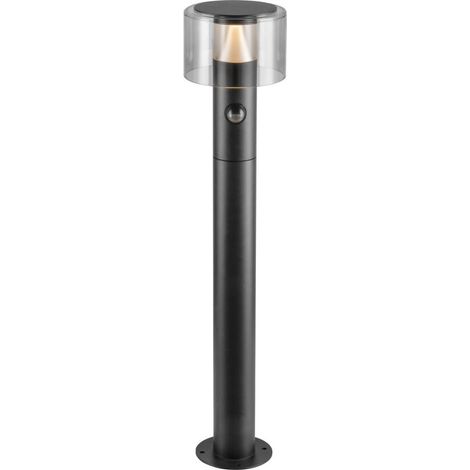 Lampe de jardin Taha 70cm noir avec capteur - 1010200