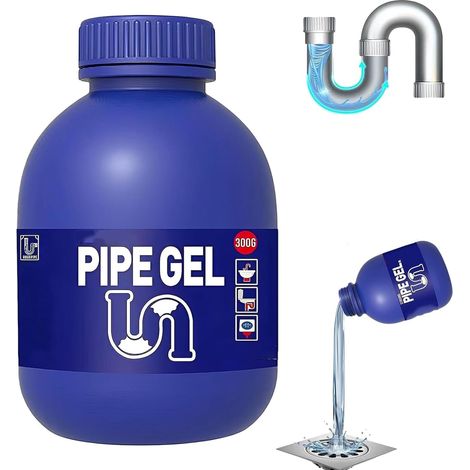 Pipe Bobo Nettoyeur de canalisations – Deboucheur Evier, dissout les cheveux, la graisse et les blocages alimentaires pour cuisine, douche et baignoire (1) (1/5)