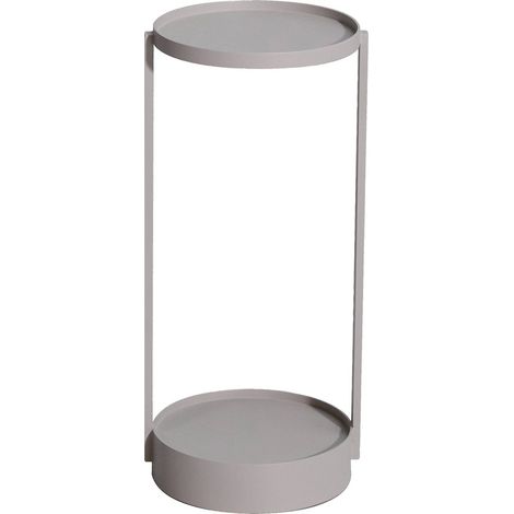 Table d appoint extérieur design aluminium beige clair - beige clair élégant (1/4)