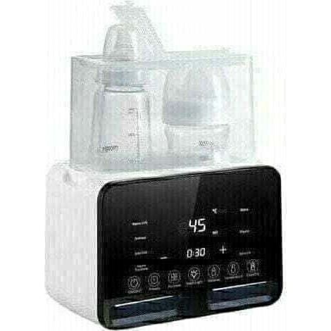 LaBlanc - Calentador de biberones 7 en 1, esterilizador y calentador de leche, descongelador rápido de alimentos con luz nocturna y pantalla LCD grande, calentador de biberones (negro)