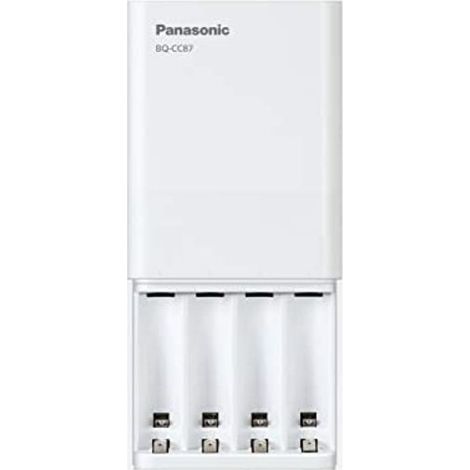 Panasonic BQ-CC87USB Eneloop Caricabatterie Rapido USB 1-4 Pile NiMH AA AAA con Porta USB per Dispositivi Mobili (1/5)