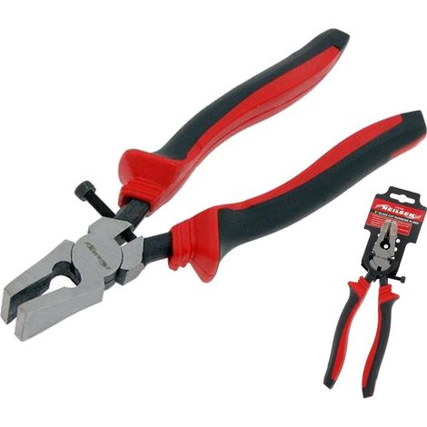 Neilsen Glass Running Soft Grip Pliers Glass Cutting 8 Inches Rubber Tips