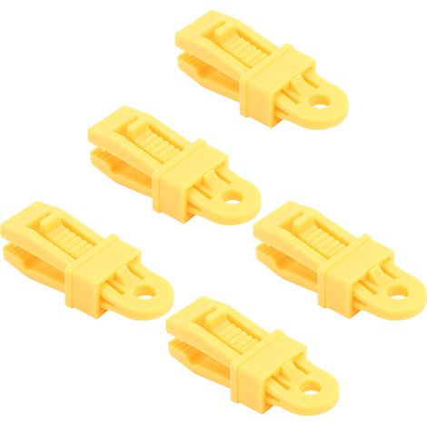 5 attaches robustes pour bâche imperméable anti-déchirure, idéales tente et camping extérieur (1/5)