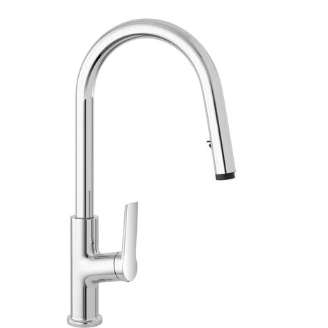 Miscelatore cucina cromo in acciaio inox con doccetta estraibile Kitchen (1/3)