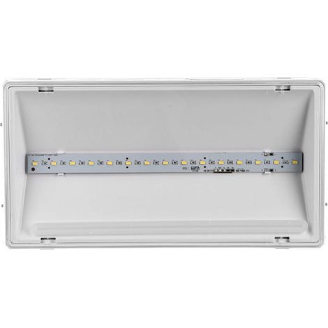 Sortie de secours LED ECO AT 3W 1h, blanc, IP65 (pictogramme non inclus) ETL/3W/E/1/SE/AT/WH