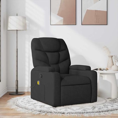 Massagesessel Schwarz Stoff (1/5)