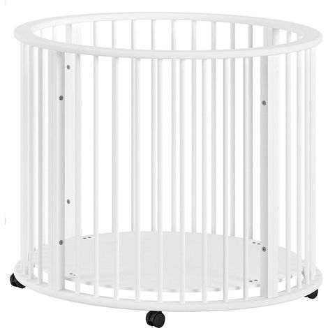 Parc Bébé à Roulettes "Dino" 90cm Blanc