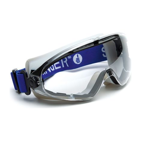 Lunettes Masque Protection Panoramique Antibuee Incolore - Polycarbonate 2mm - Aeration Indirecte - Norme EN 166 - EPI Chantier
