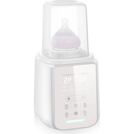Calientabiberones con temperatura ajustable y función para mantener el calor durante 48 horas, ideal para la lactancia materna. (1/5)