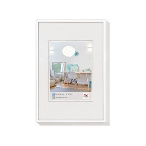 Walther Design KV040W New Lifestyle, Kunststoffrahmen, 30 x 40 cm, Weiß, 1er-Pack