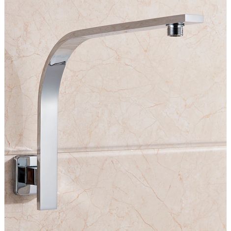 Bras de douche cantilever carré en laiton 30 x 30 cm