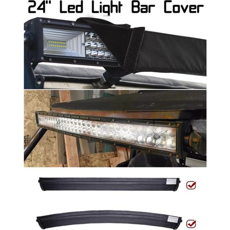Housse de protection universelle pour barre LED 61 cm (24 pouces) noire
