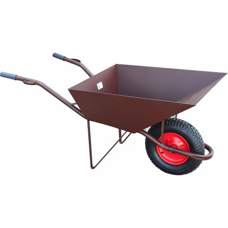 AWTOOLS TACZKA BUDOWLANA  85L/2,0mm BRĄZ+OSŁONA KOŁA /GŁĘBOKA