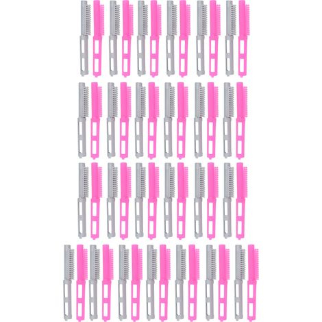 50 bâtonnets de permanente à crochets solides, creux et polyvalents pour cheveux, lot de 50 pièces, usage salon coiffure (1/5)