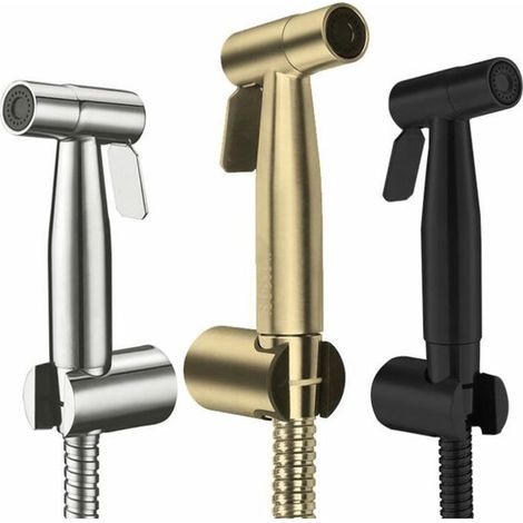 Per ugelli a spruzzo per WC con funzione bidet, 150 cm, spazzolati (1/5)