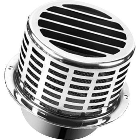 Hotte aspirante en acier inoxydable 304, résistante aux intempéries, grille de ventilation ronde, cache-conduit d'évacuation, colonne de 190 mm.