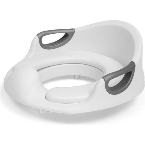 1 Réducteur de toilette, dossier ergonomique, surface antidérapante, plastique souple, pour enfant jusqu'à 7 ans