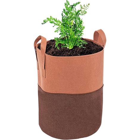 Contenedores para el cultivo de patatas Bolsas para el cultivo de tomates con asa reforzada, accesorios para plantas, macetas gruesas de tela no tejida para patatas, tomates y zanahorias (1/3)