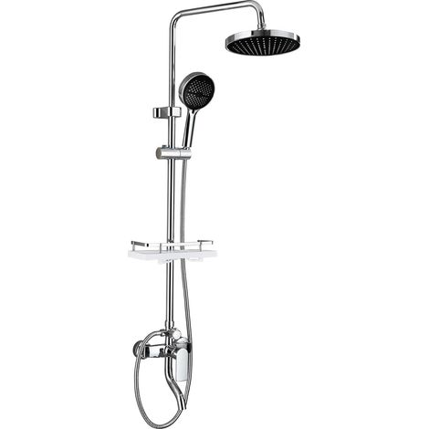 Système de Douche, Couleur Chromée, Hauteur Réglable, Avec Robinet (1/5)