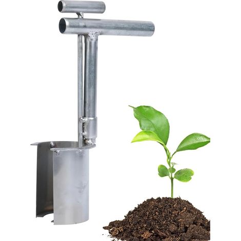 Outil de Plantation de bulbes, transplanteur de  Outil de Transplantation de Jardin Portable,Outil de Plantation de bulbes en Acier Inoxydable, Outil de Transplantation (1/5)