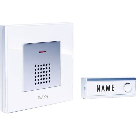 Set complet pour Sonnette sans fil m-e modern-electronics FG5.2 200 m blanc, argent V395921 (1/2)