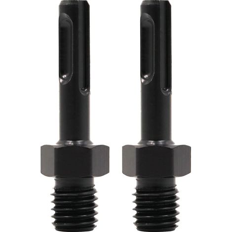 Adaptateur de foret de carotte 2 pièces M14 filetage mâle à tige SDS Plus pour perceuse électrique à marteau diamant
