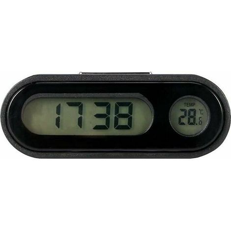 Autouhr, Auto-Digitaluhr mit Thermometer, Mini-Auto-Armaturenbrettuhr (Digitale Autouhr) (1/5)