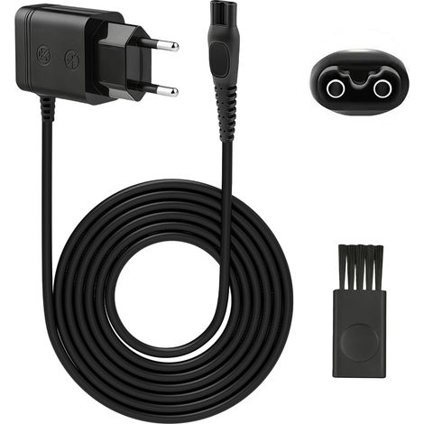 HQ8505 1M 15V Charger Trimmer Shaver with Brush Head Cord Durable Charging Cable Compatible with 5000 7000 9000/QP6650 QP6620 QP6530 QP6520 QP6510 Lawnmower Charger (1/5)