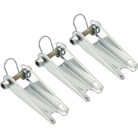 2 Pouce Crochet Sécurité Loquet Trousse, 3 Paquet Métal Remorquage Attelage Remplacement pour Chape Crochet Remorque, Argent (1/5)