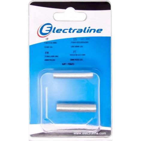 Tubulure acier longueur 40 mm, pas 10x1 (2 pièces)