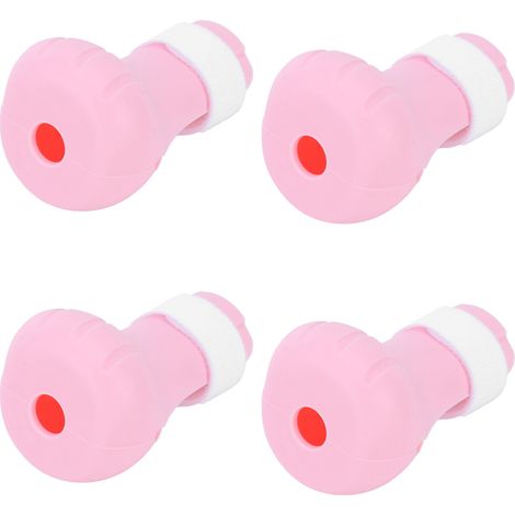 Set mit 4 Silikon-Katzenpfotenschonern, kratzfest fürs Baden, weiche Pfotenüberzüge, Pflegezubehör, rosa (1/5)