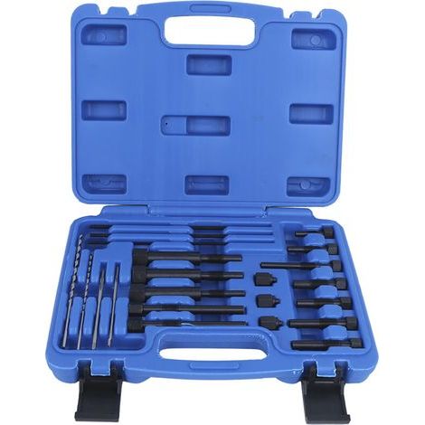 Sjlerst – Extracteur de bougie de préchauffage M8 M10 – Kit complet avec 7 guides de perçage – Acier haute qualité – Extraction rapide sans démontage (1/5)