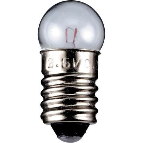 Pack of 3 E10 Spherical Bulbs 1.14W 3.8V for Flashlights and Model Making (1/2)