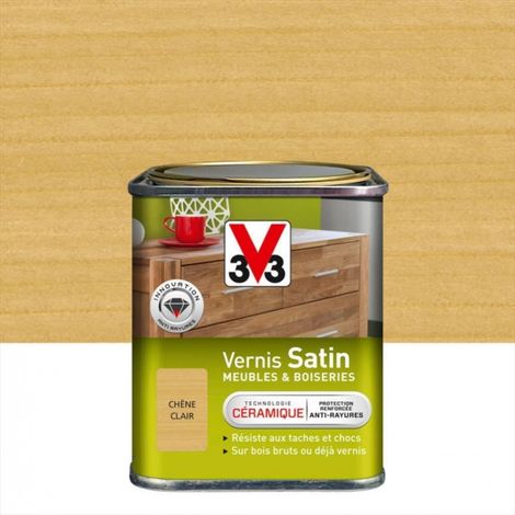 V33 Möbel- und Objektlack, Eiche hell seidenmatt, 0,25l V33