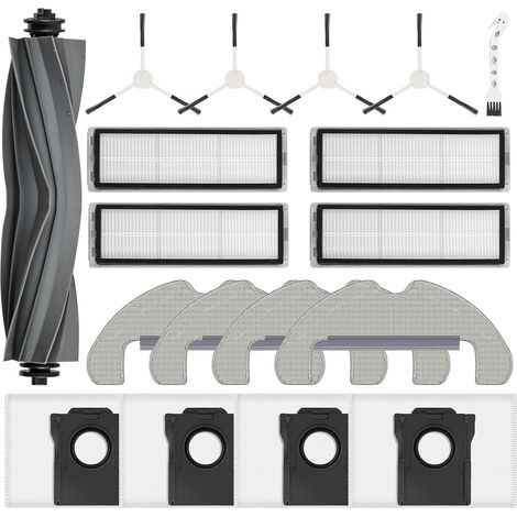 18-teiliges Set Zubehör für Saugroboter – HEPA-Filter – Staubbeutel – Hauptbürste – Für Dreame D10 Plus Gen 2 – Mehrfarbig – Verschiedene Größen (1/5)