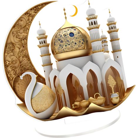 Decorazioni per la casa in 2D per il Ramadan, decorazioni per Eid Mubarak (1/2)