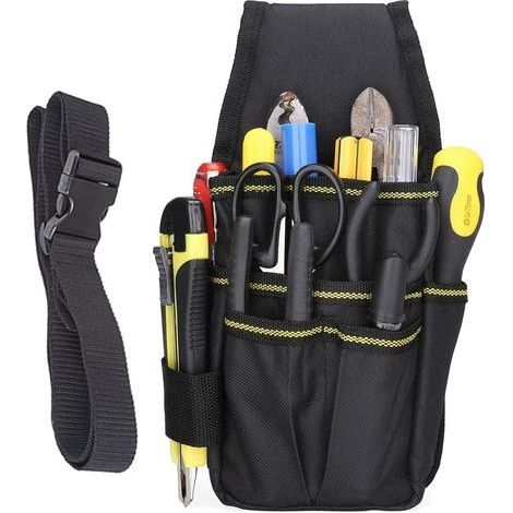 Sac à outils 15 poches – Oxford double épaissi imperméable – Longueur ajustable jusqu'à 120 cm – Pour électriciens et techniciens (1/5)