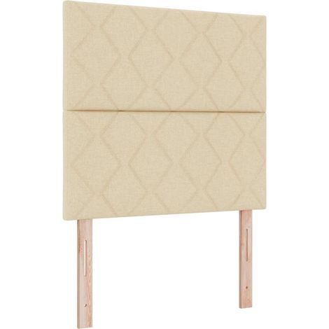 Maison Exclusive - Boxspringbett mit Matratze mit LED Creme 120 x
