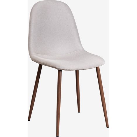 SKLUM Gepolsterter Esszimmerstuhl Glamm Dunkles Holz (1/5)