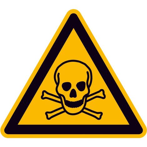 SafetyMarking Warnschild Aluminium SL 200 mm Warnung vor giftigen Stoffen (1/3)