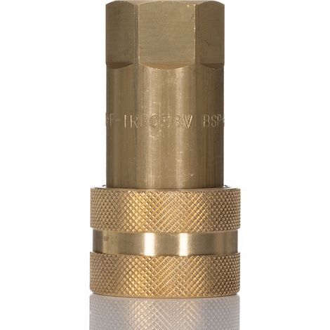 Raccord hydraulique rapide RS PRO, Femelle en Laiton 3/8pouces ( Prix pour 1 ) (1/2)