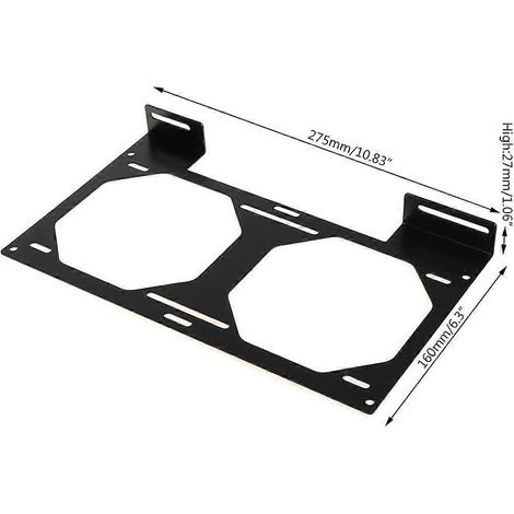Support de montage DIY pour radiateur de ventilateur 12/14 cm - 120 240 360 480 mm - SPJ-240LA (1/4)